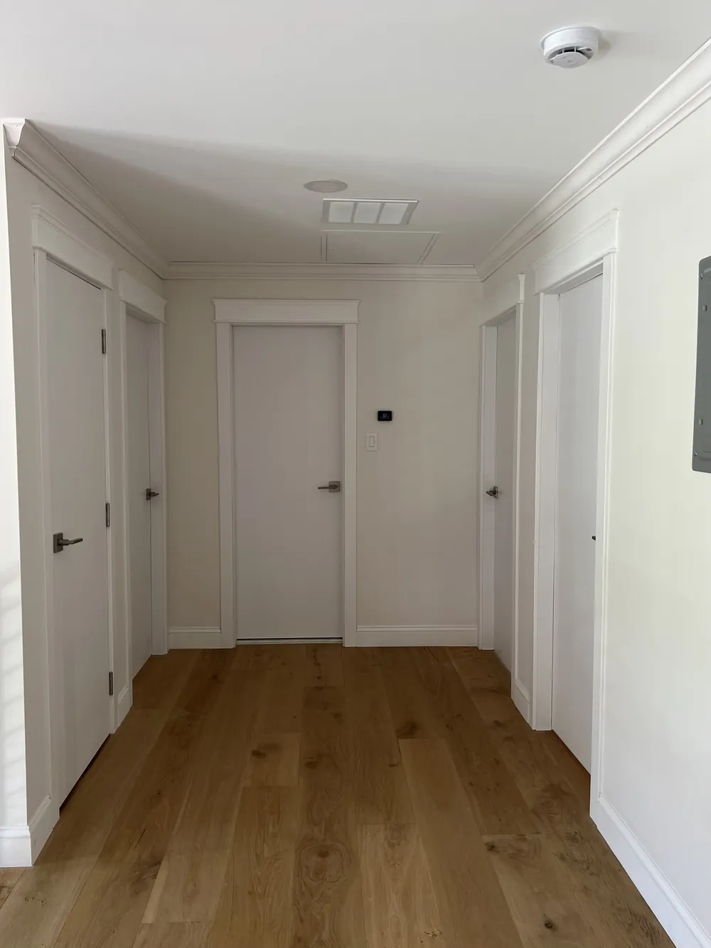 Hallway Casings, Base & Crown, finish carpentry by SEGAL XVI